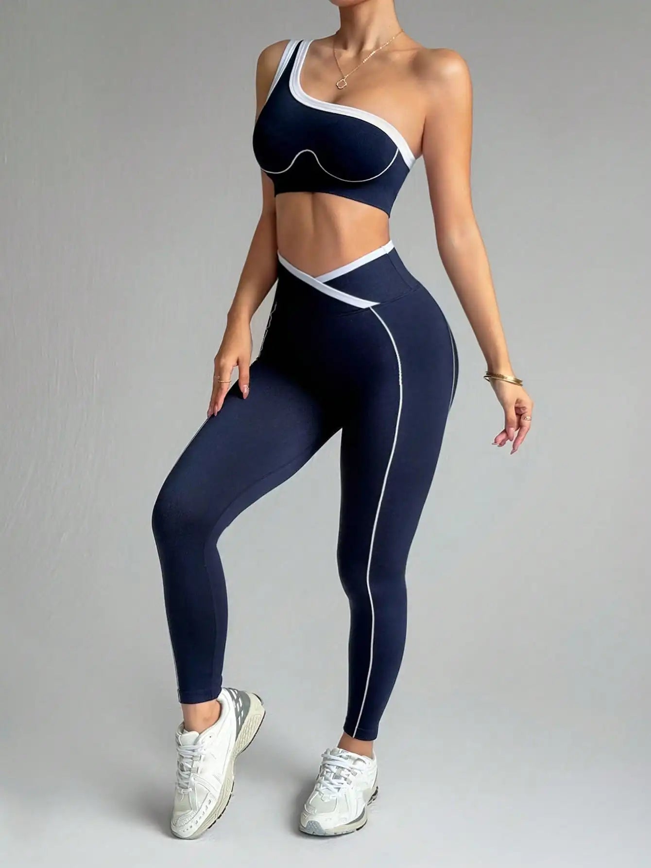 2 pcs Women's Seamless Yoga Sets Sport Leggings Bra Sportswear Woman Gym Outfit Workout Set High Waisted Yoga Clothes Activewear