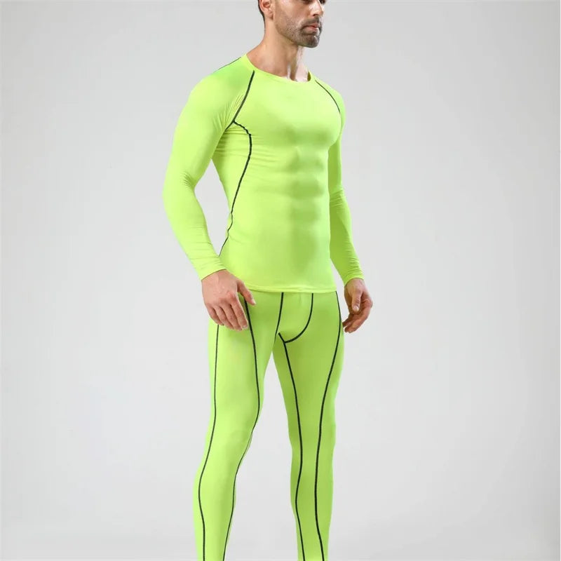 Men Compression Tight Leggings Running Sports Male Gym Fitness Jogging Pants Quick Dry Trousers Workout Training Yoga Bottoms