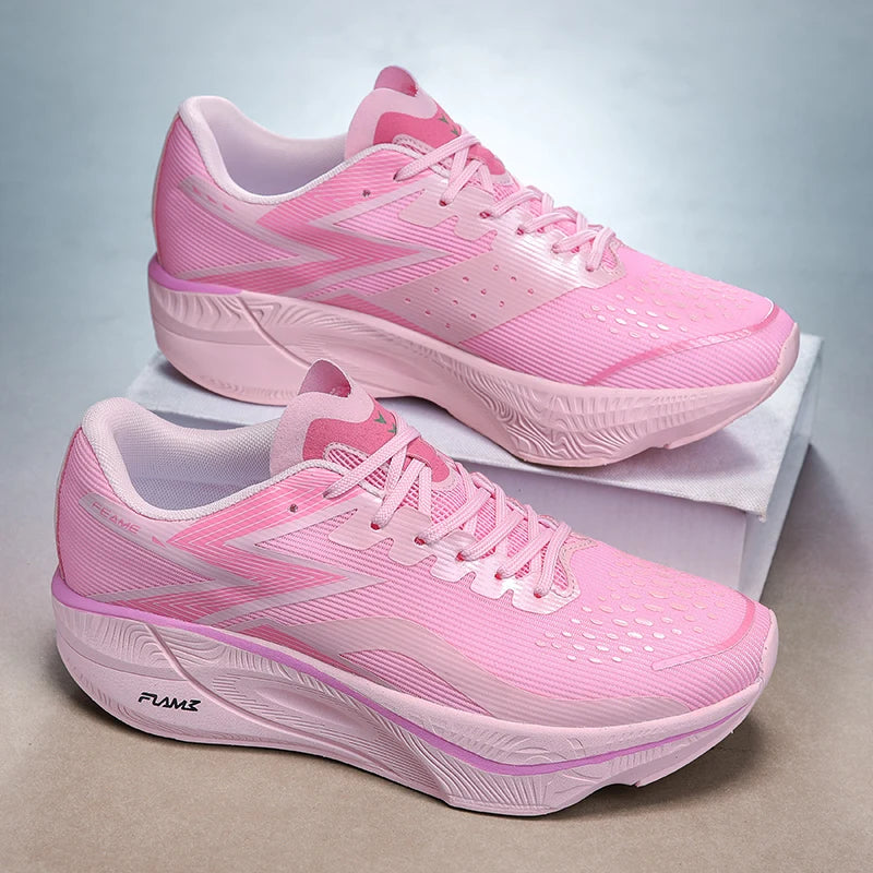 Men's Running Shoes Jogging Breathable Mesh Cushioning Non-Slip Outdoor Luxury shoes Couple Trainer Race Sneakers Off-road Shoes