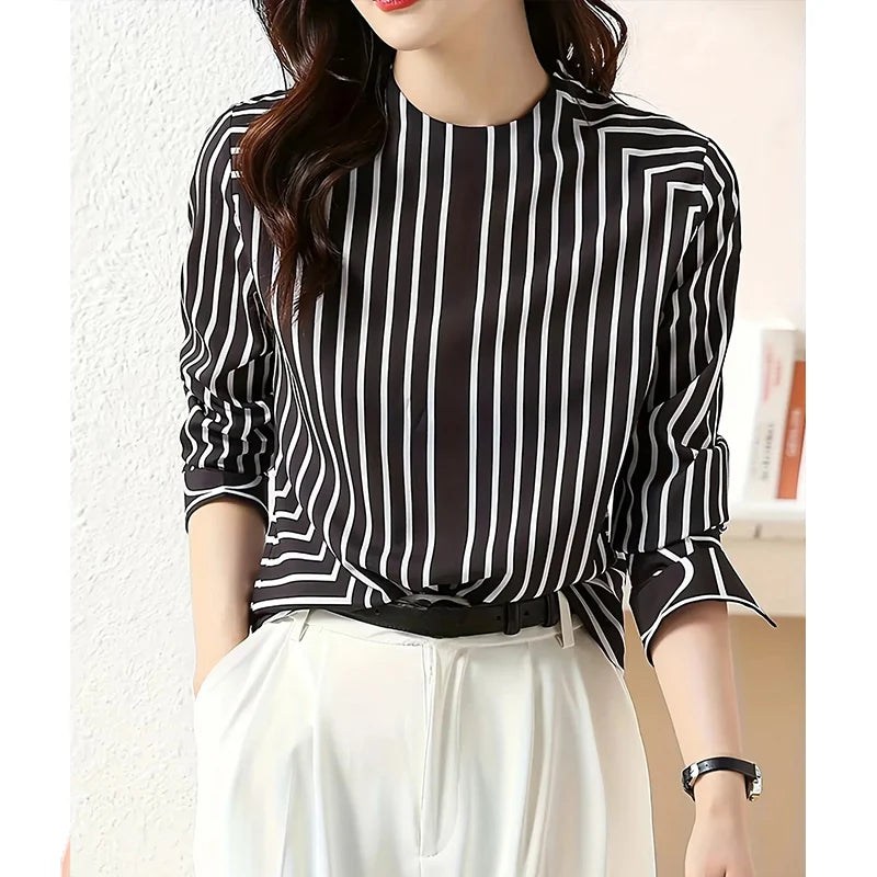 Fashion elegant Women Blouses New Spring office ladies bottoming shirts Blusas Mujer Long Sleeve Tops