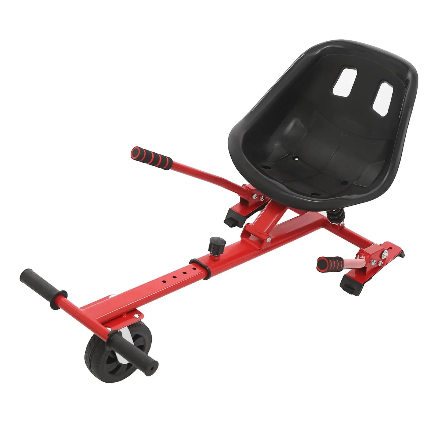 Hoverboard Go Kart Seat with Rear Shock Absorption, Adjustable Balancing Scooter