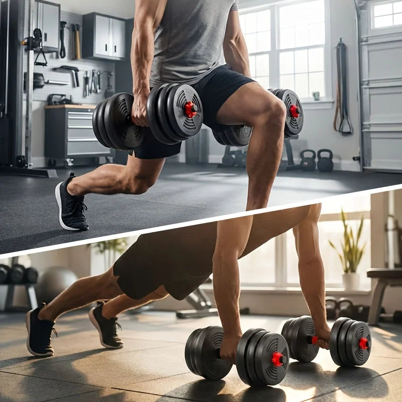 Adjustable 44Lb Dumbbell Set, Free Weights, 3-In-1 Weight System, Compact Home Exercise Gear, Perfect for Total Body Workouts, Strength Training, And Fitness for Both Men And Women