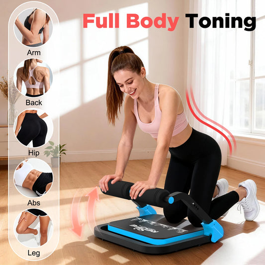 Relife Adjustable Core Training Machine Sit up Exercise Equipment Automatic Rebound Home Gym Foldable Portable Fitness Equipment