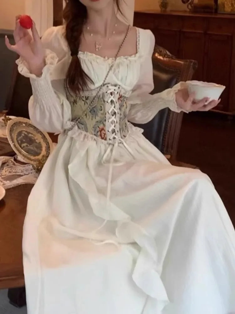 Women Elegant Casual Party Dress  Summer New Fashion Vintage Chic Sweet Bandage Birthday Robe Female Prom Dresses Vestidos