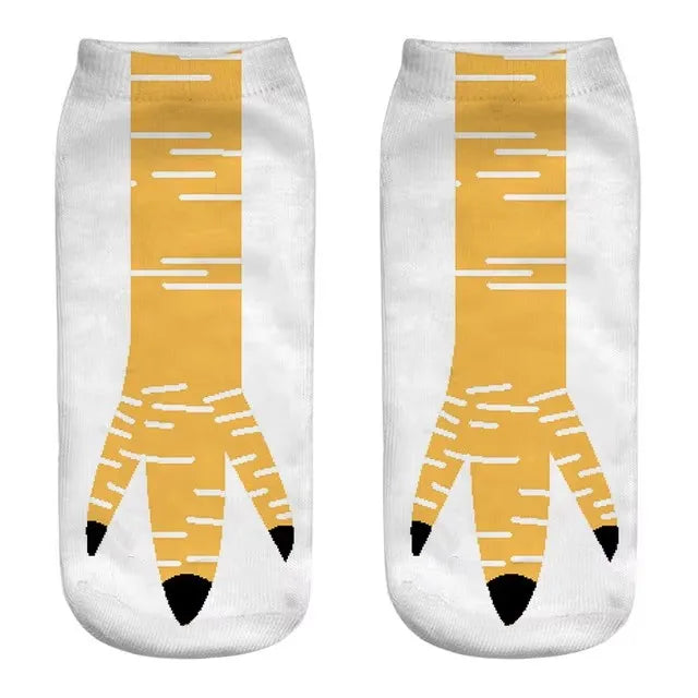 New Design Funny Fashion Harajuku Women Socks Novelty 3D Beer Pattern Socks Hiphop Solid Cotton Cool Ankle Short Socks