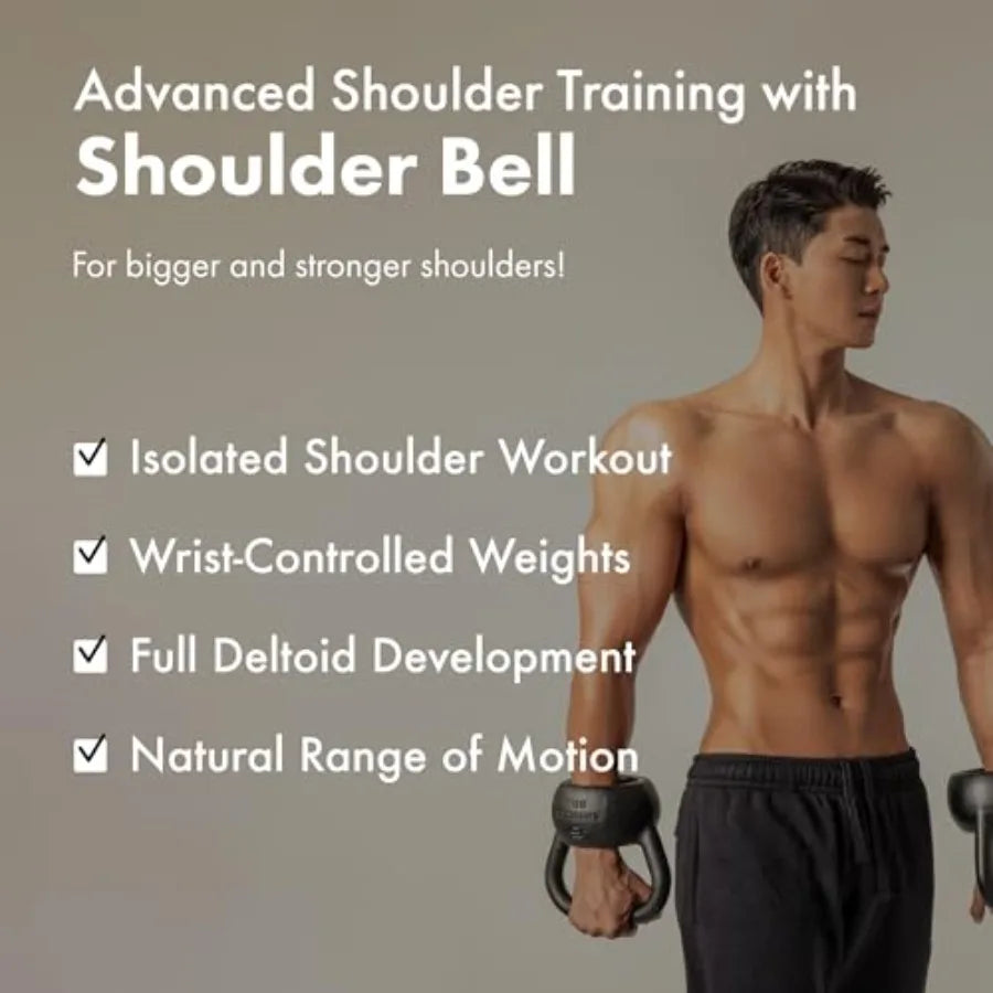Shoulder Exercise Dumbbells for Home Gym Use Steel Construction Black Patented Design for Precision Shoulder Muscle Isolation