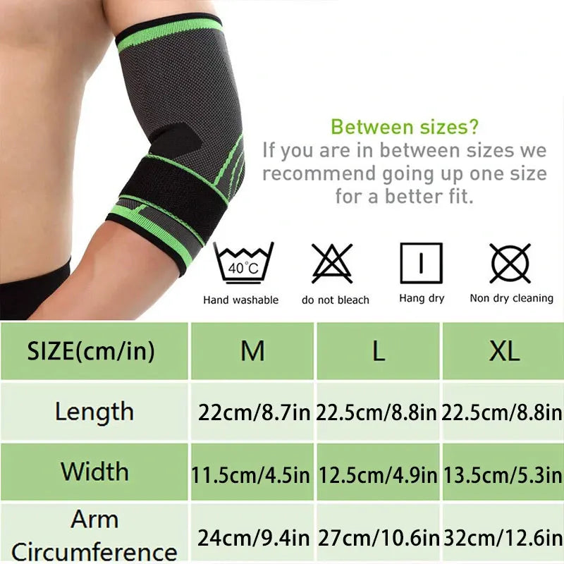 1PC Elbow Brace for Tennis, Elbow Compression Sleeve, Tennis Elbow Brace for Women and Men,Adjustable Strap (S/M/L)