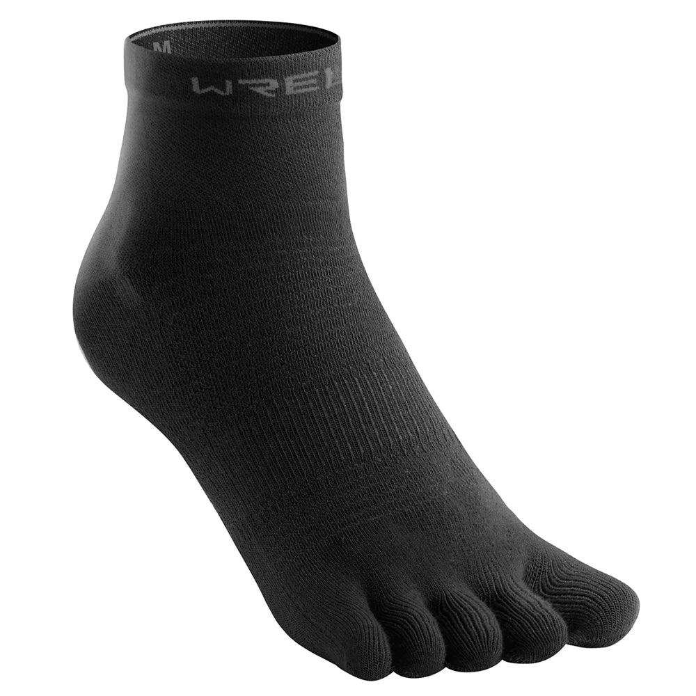 WRELS 1 Pair of New Quick-drying, Sweat-wicking, Breathable CoolMax Split-toe Sports Socks for Marathon Running Fitness Cycling