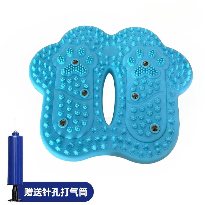 Anti-slip Acupressure Foot Massager Pad Inflatable Foot Massager Strong Suction Cups Foldable Portable Drainage Holes