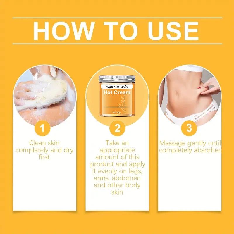 Full Body and Bodybuilding Massage Cream, Hot Compress to Tighten Abdominal Muscles