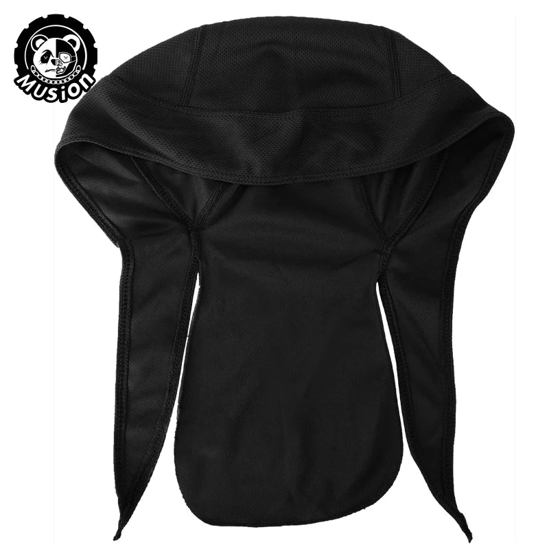 Musion Durag for Men Cycling Pirate Hat Breathable Mesh Pirate Bandana Cap Sweat Absorbent Helmet Inner Head Cover Skull Cap for