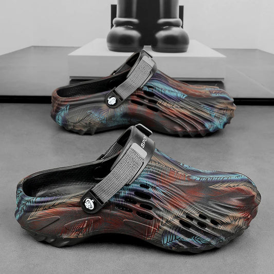 Men's Shoes Slippers Summer Luxury Sandals EVA Slippers Flat Slides Man Beach Shoes Platform Soft Beach Sports Slippers 47 Clogs