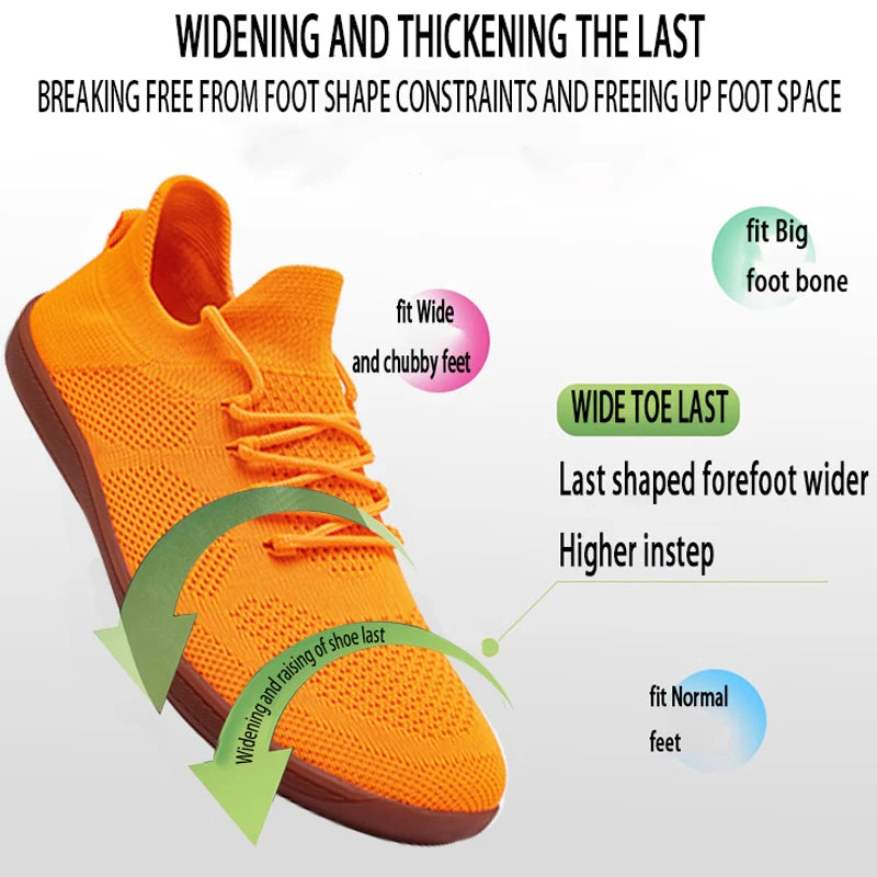 Minimalist Barefoot Shoes Unisex Lightweight Breathable Zero Soles Wide Toe Men's Running Shoes Outdoor Casual Walking Shoes