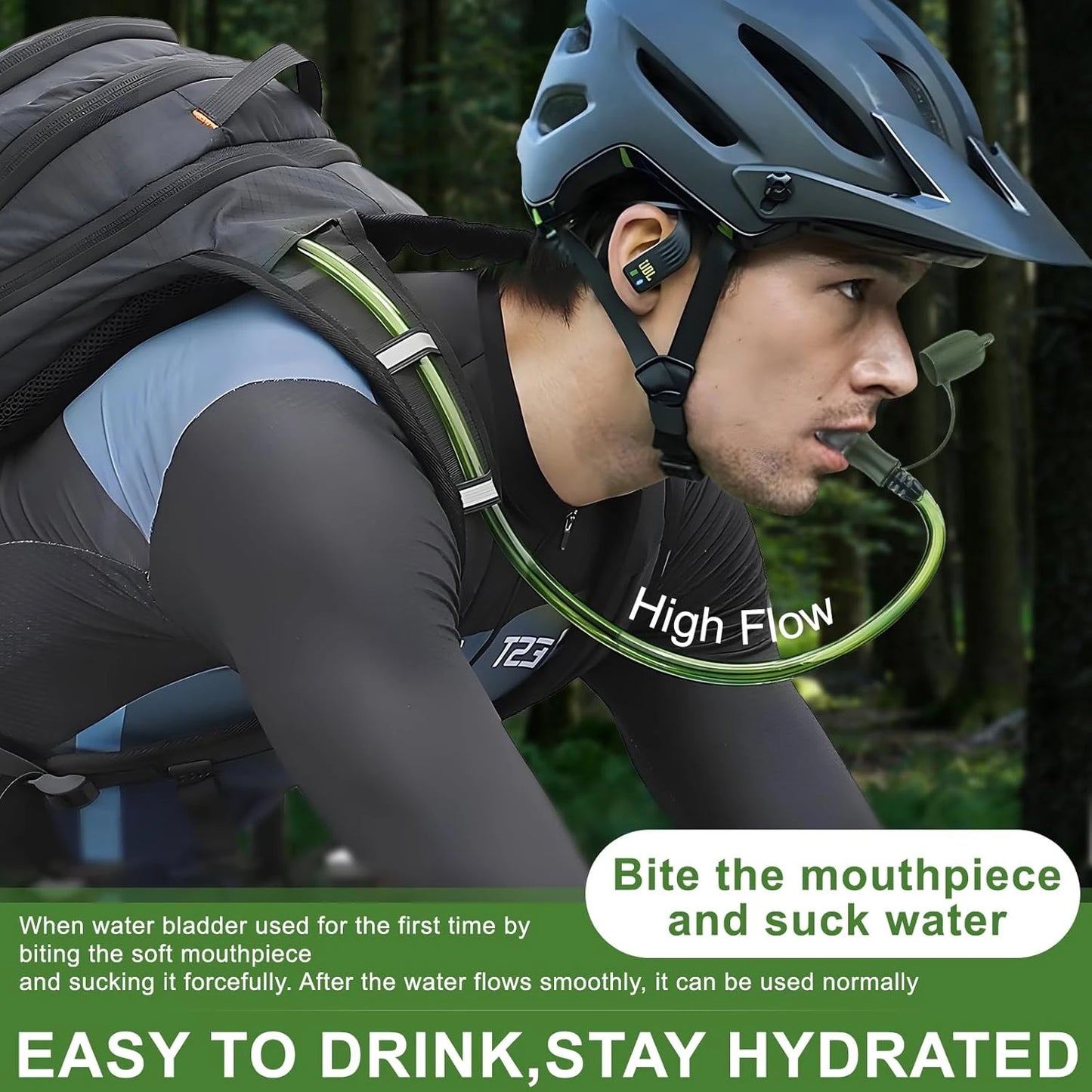 Hydration Bladder,Leak Proof Water Bladder for Hydration Pack,Lightweight for Outdoor Adventures,Hydration Essentials