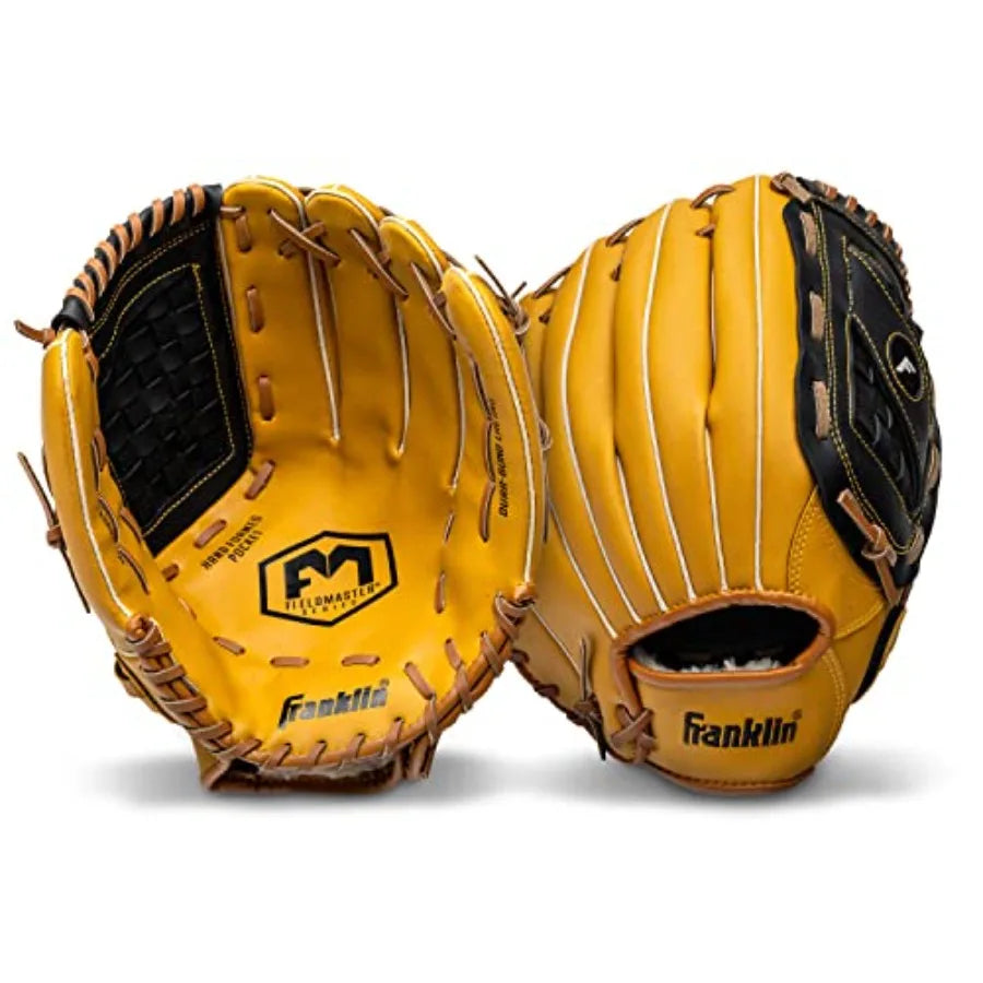 Field Master Baseball + Softball Glove - Field Master Adult + Youth Baseball + Softball Mitt - Men's + Women's Gloves