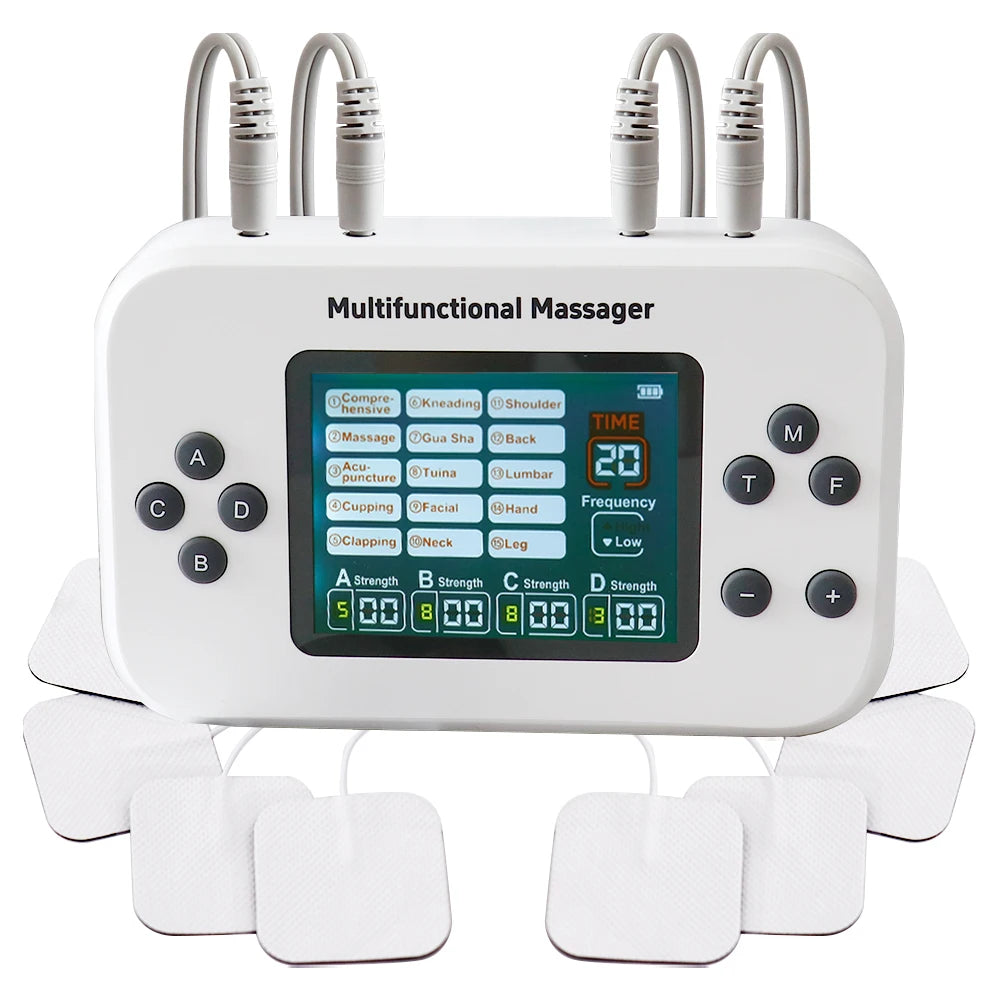 EMS Electric Muscle Stimulator Tens Unit Electrostimulator Pulse Physiotherapy Massager Rechargeable Health Care Relax Device