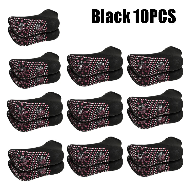 1-10pairs Tourmaline Self-Heating Socks Winter Warm Thermal Health Care Socks Floor Socks Absorption Deodorant  Warm Socks