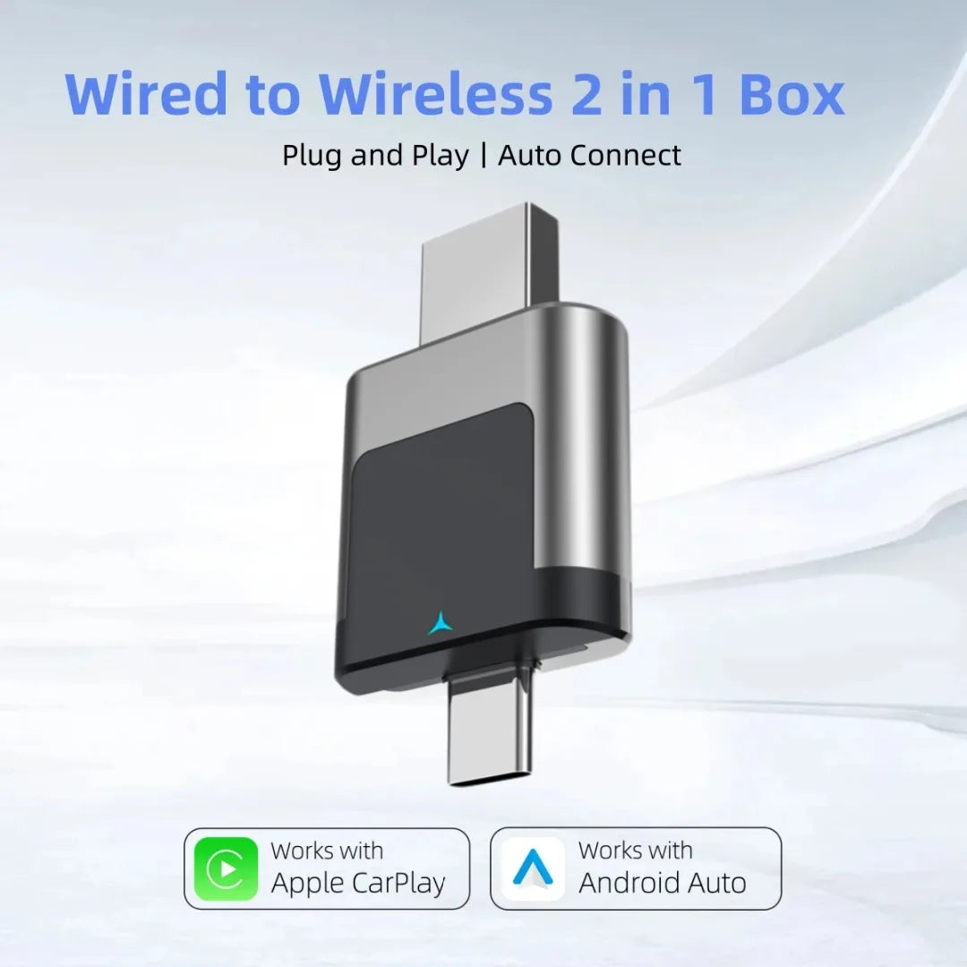 Wireless CarPlay Android Auto Adapter USB Dongle Smart Mini Box Plug and Play Universal for Volkswagen Toyota