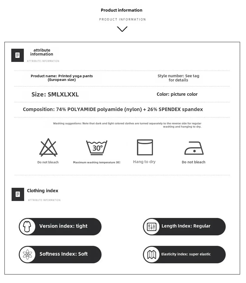 Uniqueprinting High Elasticity Leggings For Outdoor Sports Fitness Running Cycling Yoga New Cross-border Style