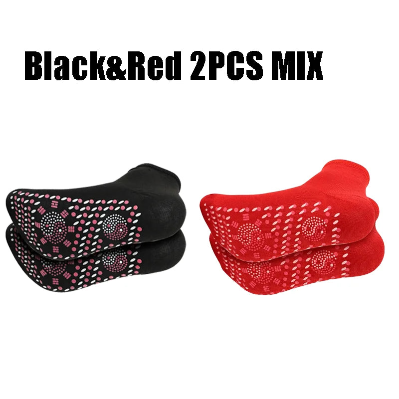 1-10pairs Tourmaline Self-Heating Socks Winter Warm Thermal Health Care Socks Floor Socks Absorption Deodorant  Warm Socks