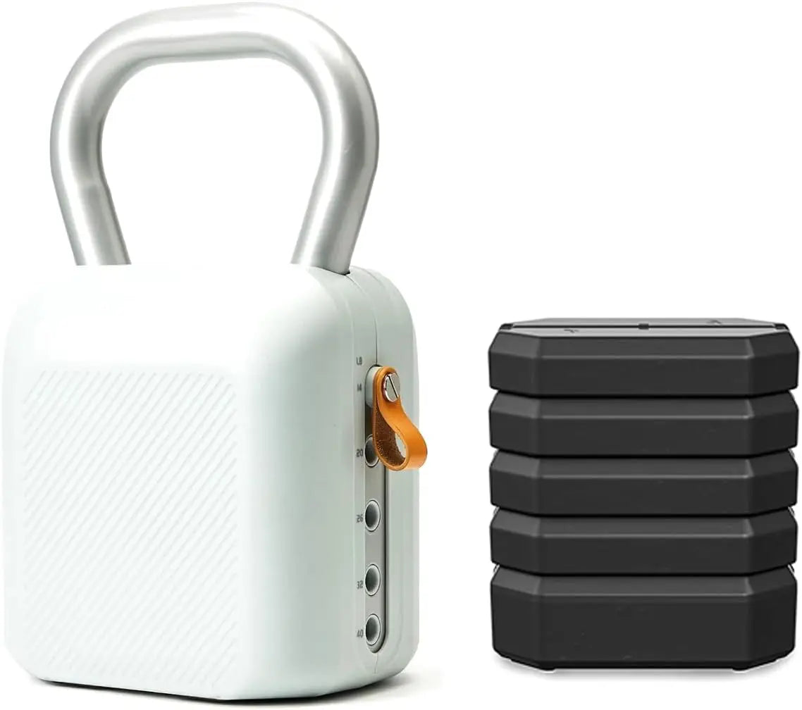 Adjustable Kettlebell Set，Quick Weight Change 8.5-40lb, Kettle Grip，Space-Saving Design for Home Gym Combo, Suitable for Strengt