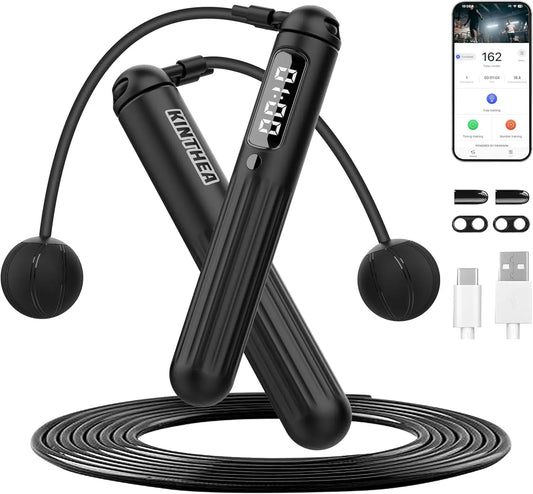 2 in 1 Smart Jump Rope: Cordless & Corded, APP Control, Adjustable for Home & Outdoor Cardio