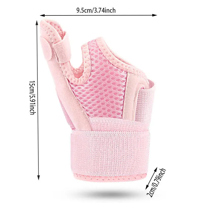 Flexible Splint Wrist Thumb Support Brace for Tendonitis Arthritis Breathable Thumb Protector Guard Fits Right and Left Hand