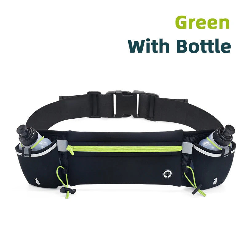 Marathon Trail Running Waist Pack For Phone Water Bottle Sports Fanny Pack Fitness Dual Pocket Running Belt Waist Bag Men Women