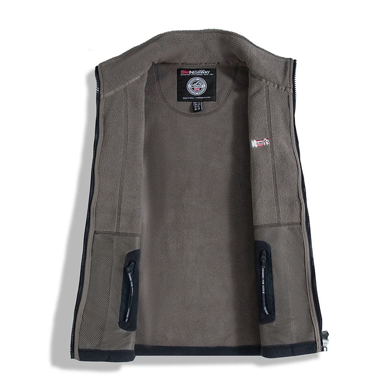 2025 Men's Fleece Coat Autumn and Winter Thickened Warm Windproof Cold-proof Loose Plus Size Outdoor Sports Collar Fleece Jacket