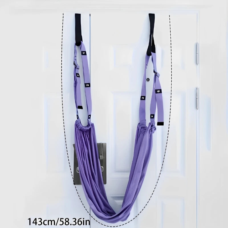 Adjustable Aerial Air Yoga Strap Pull Rope Women Hanging Hammock Stretch Leg Splits Trainer Female Gym Belt Stretching Fitness