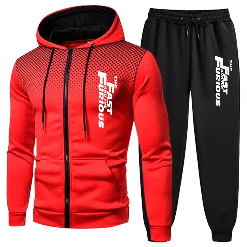 Hot Sale Men's Tracksuit Hooded Casual Single Piece Zipper Sweatshirt And Daily Single Sweatpants Comfort Outdoor Jogging Sports