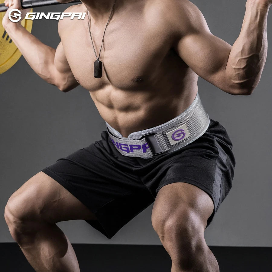 1Pcs Gym Weightlifting Belt Adjustable Waist Back Support Squat Dumbbell Barbell Deadlifts Training Fitness Black Pink Grey