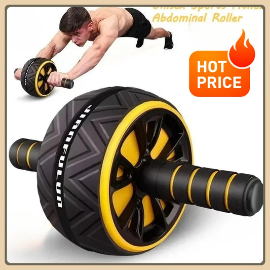Ab roller abdominal wheel fitness equipment for exercise, suitable for both men and women, dual-wheel silent ab roller.
