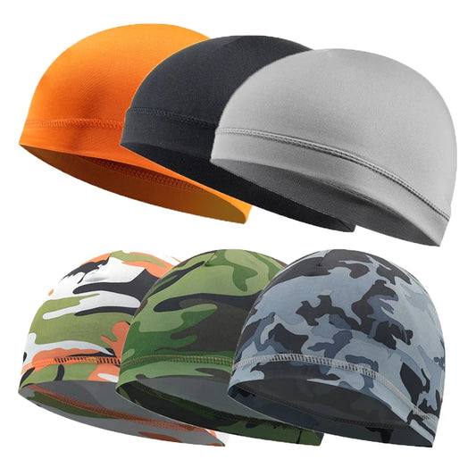 Quick Dry Cycling Cap Anti-UV Helmet Inner Hat Motorcycle Moutain Bike Road Bicycle Breathable Outdoor Riding Hat Unisex Caps