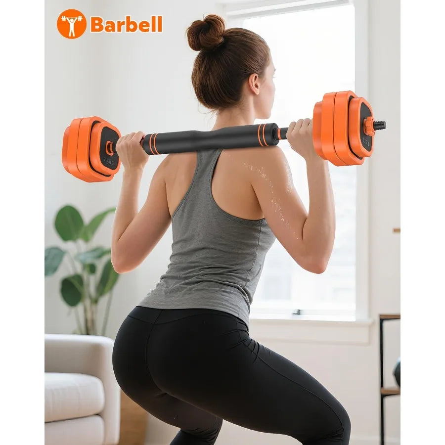 Adjustable Dumbbells Set 45 65 85 lbs Free Weight Set with Connector for Home Gym Workout 4in1 Dumbbells Set with Quick Adjust