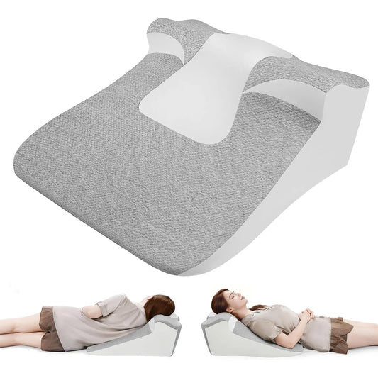 Bed Wedge Sleeping Pillows for Acid Reflux or Sleeping with New Prone Position Ergonomic Pillow for Reading, Couple Life
