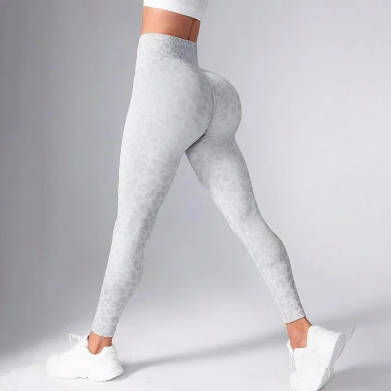 Sexy Leopard Yoga Leggings Women Seamless Slim Tights High Waist Hip Lift Trainning Fitness Outdoor Sports Tights for Women