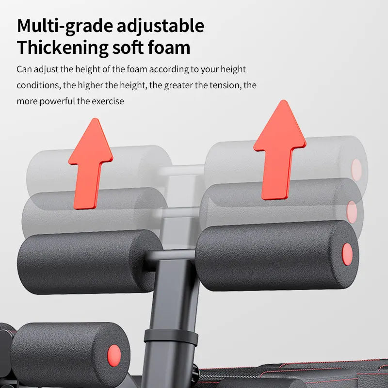 Dumbbell bench press home fitness chair, sit-up assist equipment, foldable multi-functional bench, with a load capacity of 800lb