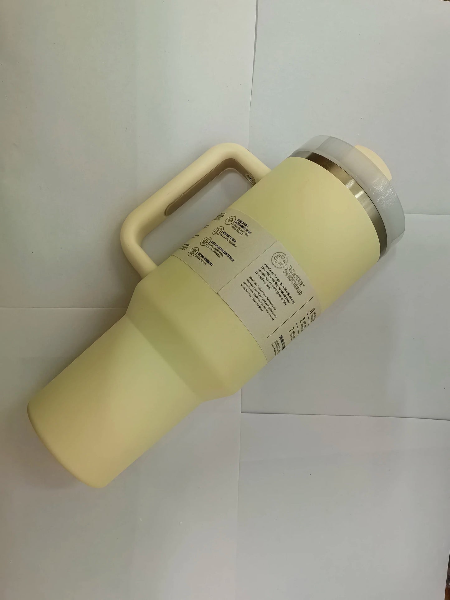 New 2nd generation 40oz handle cup double-layer stainless steel thermal insulation and cold insulation car cup Bingba cup,