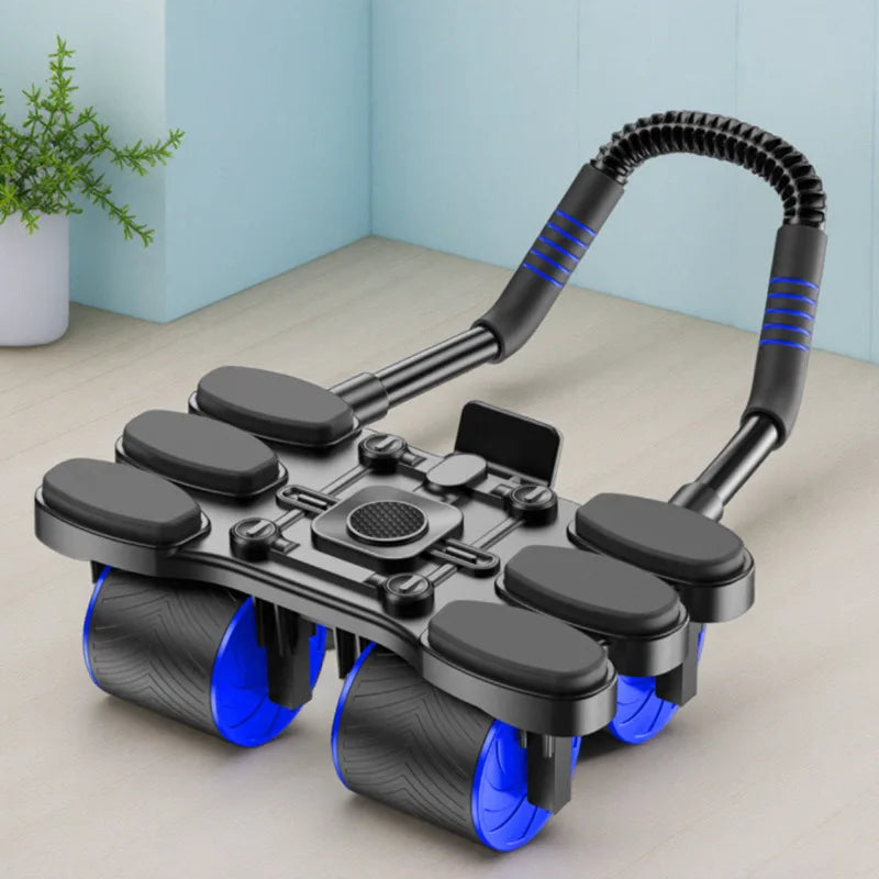 2025 model upgraded silent abdominal exercise wheel, with automatic rebound function, waist and abdominal muscle training equipm