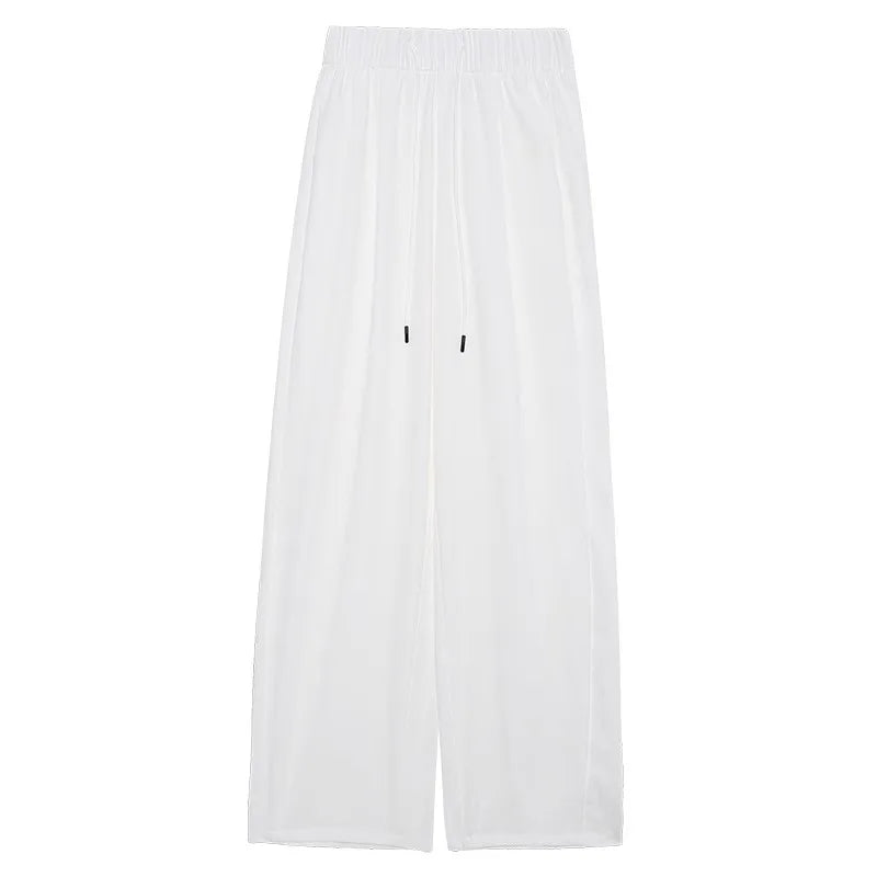 Women's pants with breathable fabric, high waist, comfortable fit, and an elegant commuter style