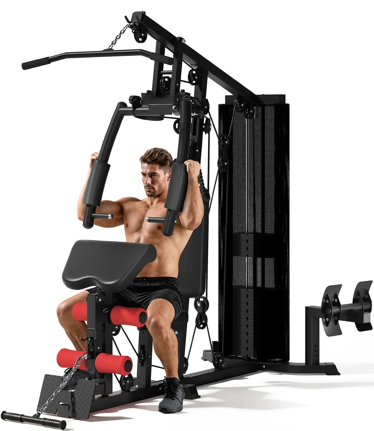 Home Gym, Multifunctional H11 Home Gym Equipment, Workout Station with 150LBS Weight Stack, Exercise Equipment with, Customized