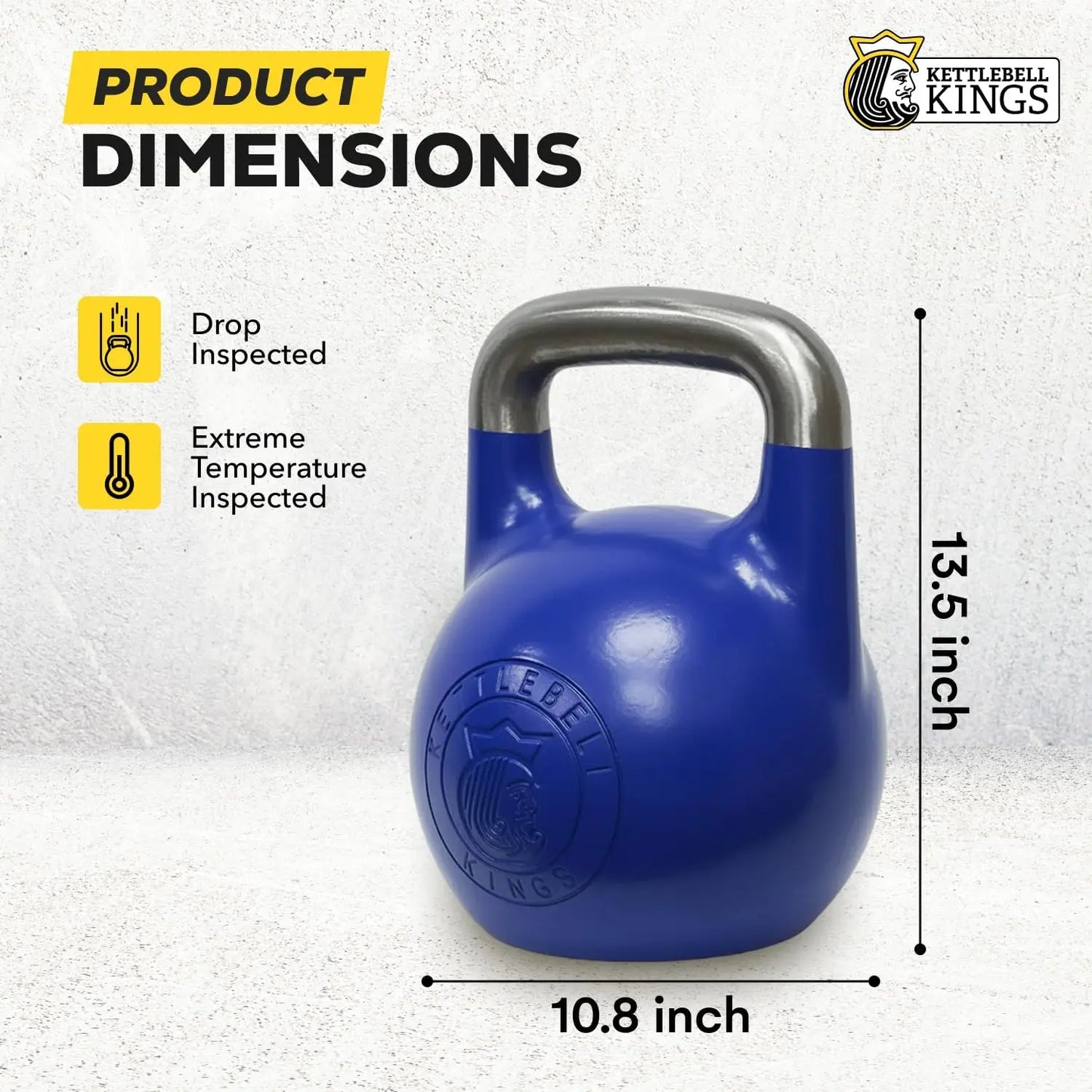 Kettlebell Kings Competition Kettlebells Weight (33mm handle) 26LB | Hand weights Workout Gym Equipment & Strength training set