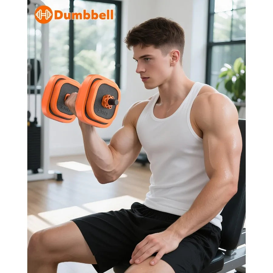 Adjustable Dumbbells Set 45 65 85 lbs Free Weight Set with Connector for Home Gym Workout 4in1 Dumbbells Set with Quick Adjust