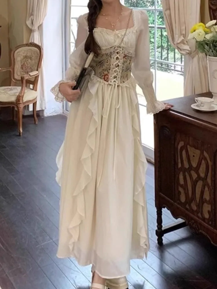Women Elegant Casual Party Dress  Summer New Fashion Vintage Chic Sweet Bandage Birthday Robe Female Prom Dresses Vestidos