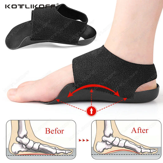 KOTLIKOFF Orthotic Arch Support Shoe Inserts for Flat Feet Arch insole Walking Pad Shock-absorbing For Feet Care Insoles Unisex