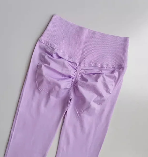 Seamless High Waisted Leggings Sport Through Yoga Hip Lifting Gym Running Quick Dry Pants Scrunch Butt Pants