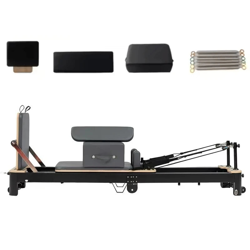 Pilates 3-in-1 Gym Home Fitness Equipment Body Building Balanced Exercise Training Folding Pilates Reformer