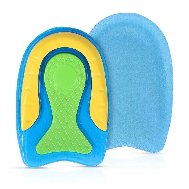 1 Pair Heel Pain Relief Cushion Pad with Pu Gel Heel Cup for Anti-Spurs, Shock-Absorbing Insole for Sports Shoes