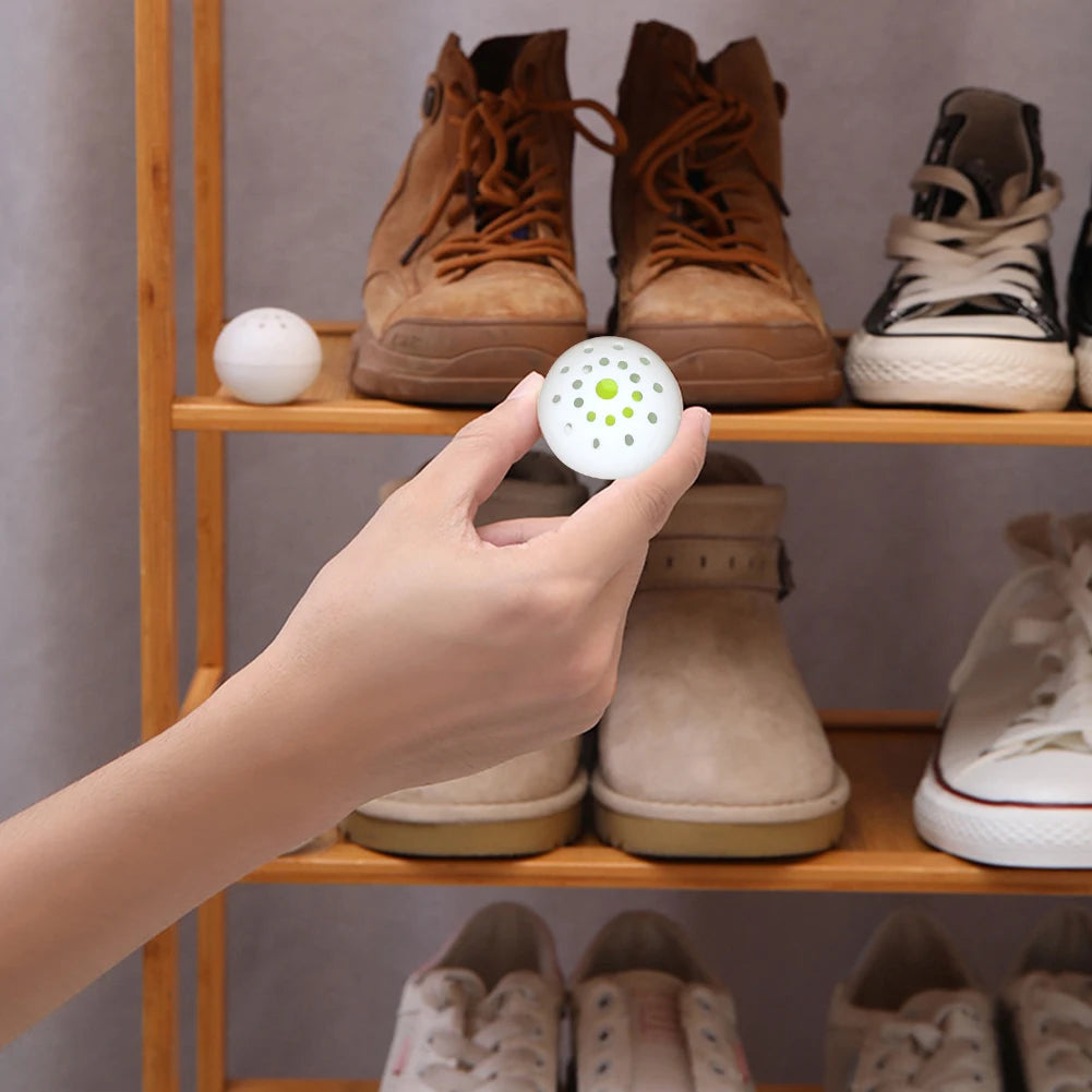 6-30pcs Deodorant Balls For Shoes Jasmine Scent Fresheners Footwear Shoe Closet Toilet Deodorization Long-lasting Aromatic